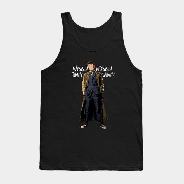 Doctor Who - 10th Doctor Tank Top by m&a designs